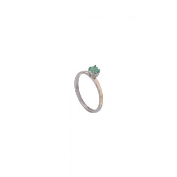 ANILLO PLATA ESMERALDA AN153-E