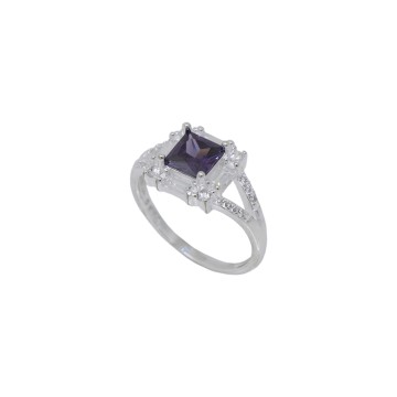 ANILLO CUADRADO BISEL...