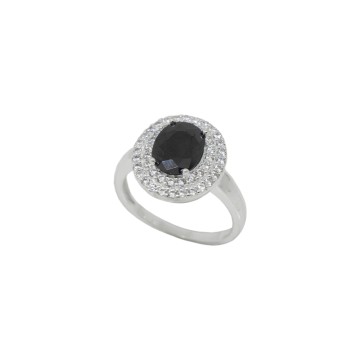ANILLO OVALO CIRCON COLOR...