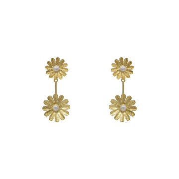 ARETES LARGOS C-LIA FLOR...