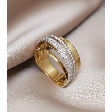 ANILLO DIAMANTES DOS OROS...
