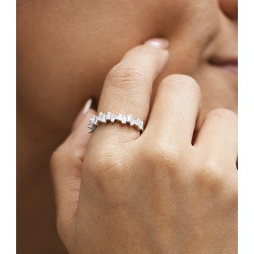 ANILLO DIAMANTES ORO BLANCO...