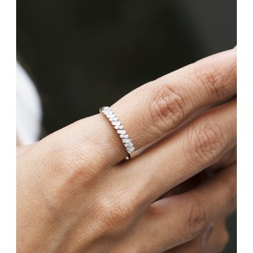 ANILLO DIAMANTES ORO BLANCO...