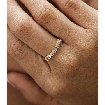 ANILLO DIAMANTES ORO...