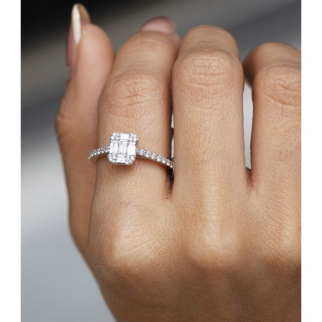 ANILLO DIAMANTES ORO BLANCO 18K RG102744-118