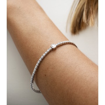 PULSERA DIAMANTES ORO...
