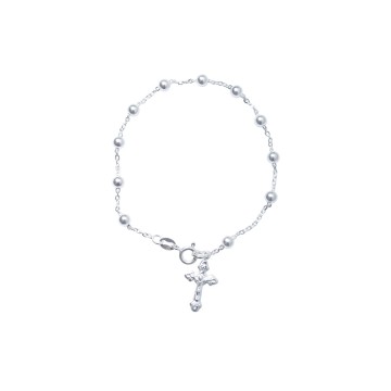 PULSERA DENARIO BOLITAS 4MM...