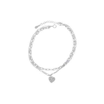 TOBILLERA CORAZON Y...