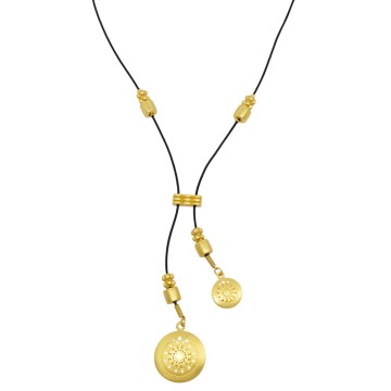 COLLAR PRECOLOMBINO CUERO...