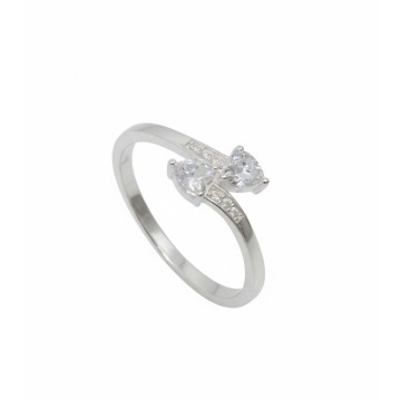 ANILLO CORAZONES EN PLATA...