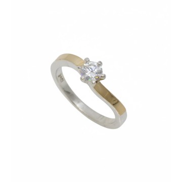 ANILLO PLATA CON LAMINA ORO...