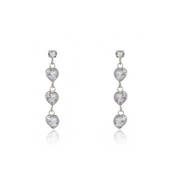 ARETE LARGO CORAZON PLATA...