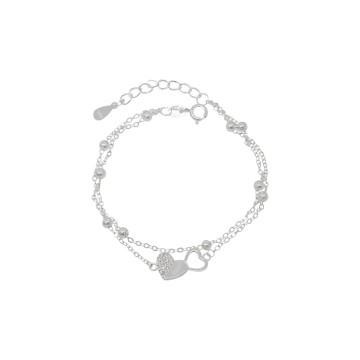 PULSERA DOBLE EN PLATA 566434