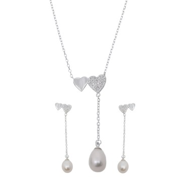 SET DE GARGANTILLA Y ARETES...