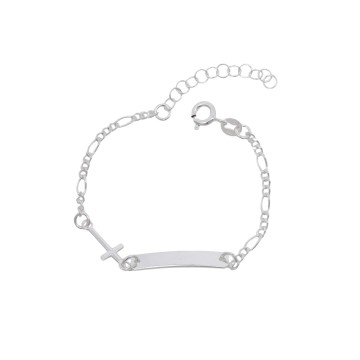 ESCLAVA BEBE CRUZ EN PLATA...