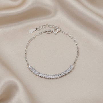 PULSERA CIRCONES  BAGUET EN...