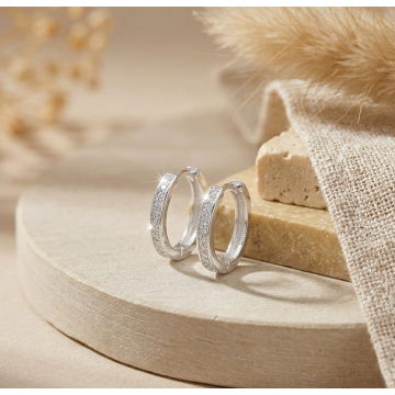 CANDONGAS PLATA 925 HUGGIES...