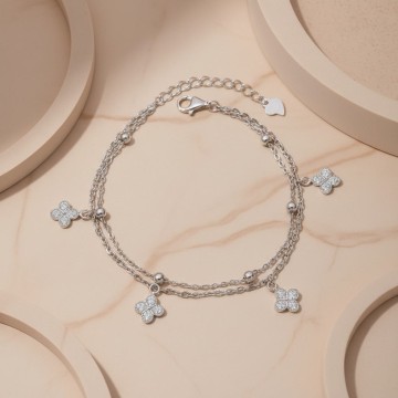 PULSERA PLATA 925 DOBLE...