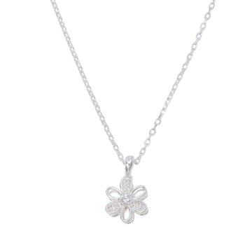 GARGANTILLA PLATA 925 FLOR...