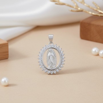 MEDALLA GUADALUPE EN PLATA...