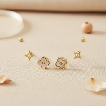 TOPO PLATA 925 DOR SET X3...