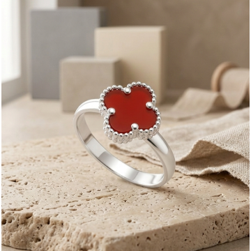 ANILLO TREBOL PIEDRA...