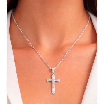 GARGANTILLA PLATA 925 CRUZ...