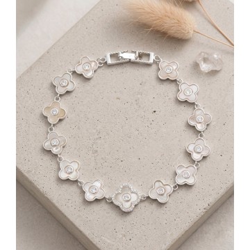 PULSERA PLATA 925 TREBOL...