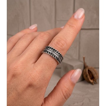 ARGOLLA PLATA 925 PATINADA...