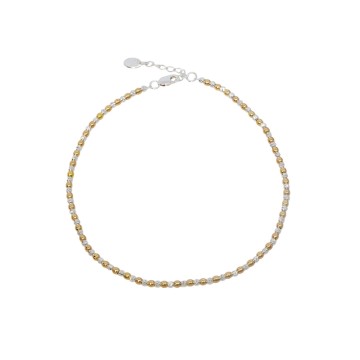 TOBILLERA PLATA 925 BOLAS...