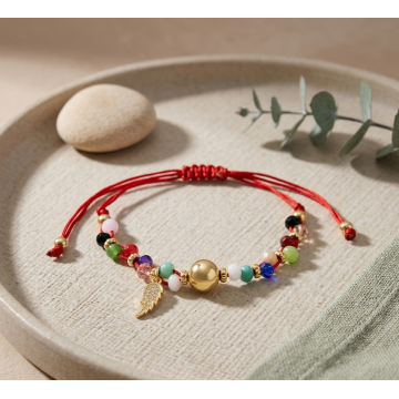 PULSERA BRONCE CRISTALES...