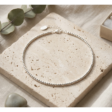 TOBILLERA PLATA 925 BOLA...