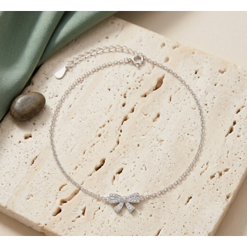 TOBILLERA PLATA 925 MOÑO...