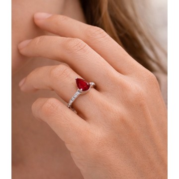 ANILLO SOLITARIO CIRCON...