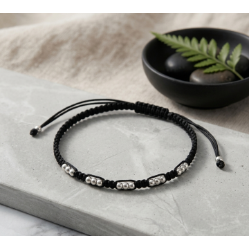 PULSERA PLATA 925 TEJIDA...