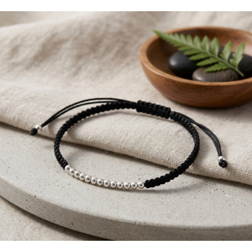 PULSERA PLATA 925 BOLITAS...