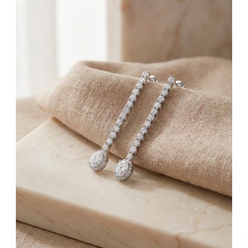 ARETE PLATA OVALO LARGO 347238