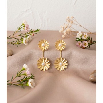 ARETES LARGOS C-LIA FLOR...