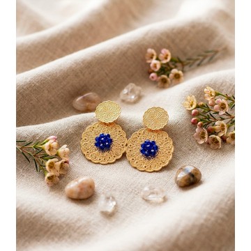 ARETES MEDIANOS DOBLES CON...