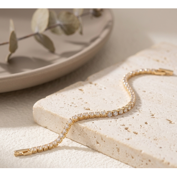 PULSERA BRONCE TENNIS PL049