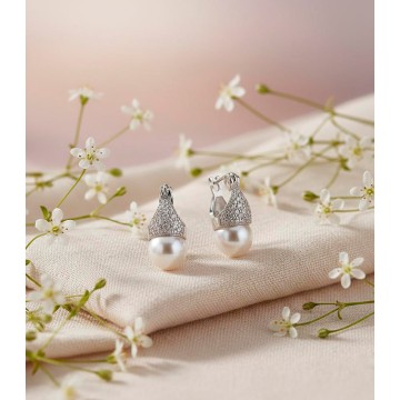 ARETE PLATA 925 PERLA...