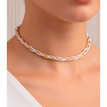 GARGANTILLA TRENZA TRICOLOR...