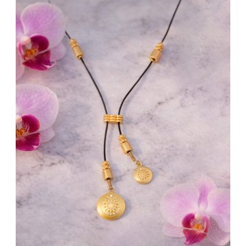 COLLAR PRECOLOMBINO CUERO...