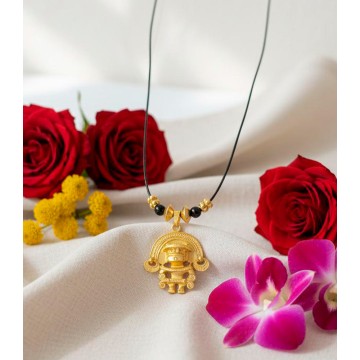 COLLAR PRECOLOMBINO CUERO...