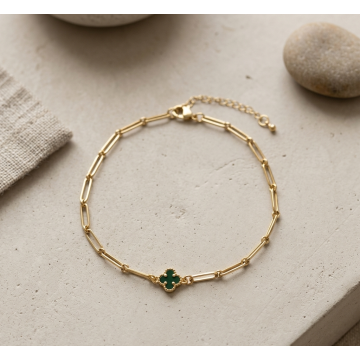 TOBILLERA TRÉBOL COLOR EN...