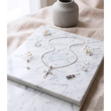 GARGANTILLA PLATA 925 CRUZ...