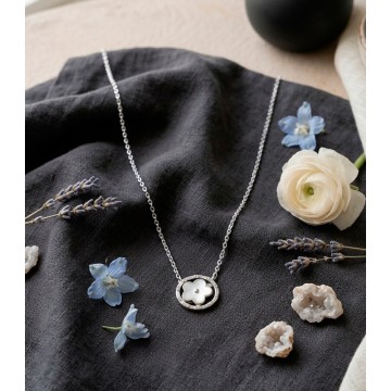 GARGANTILLA PLATA 925 FLOR...