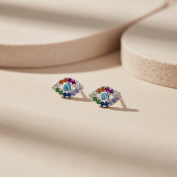 TOPO PLATA 925 OJO CIRCONES...