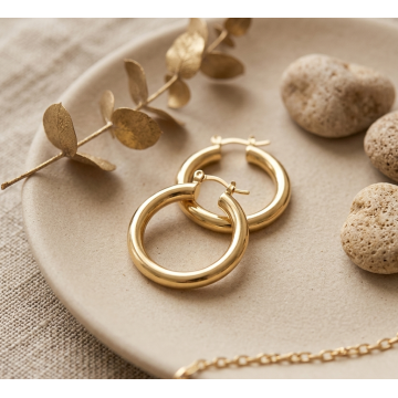 CANDONGAS TUBO LISA JOYERIA...