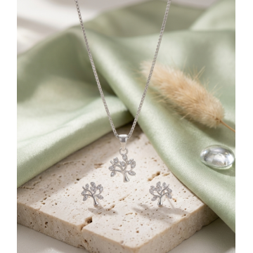 GARGANTILLA Y ARETES EN...